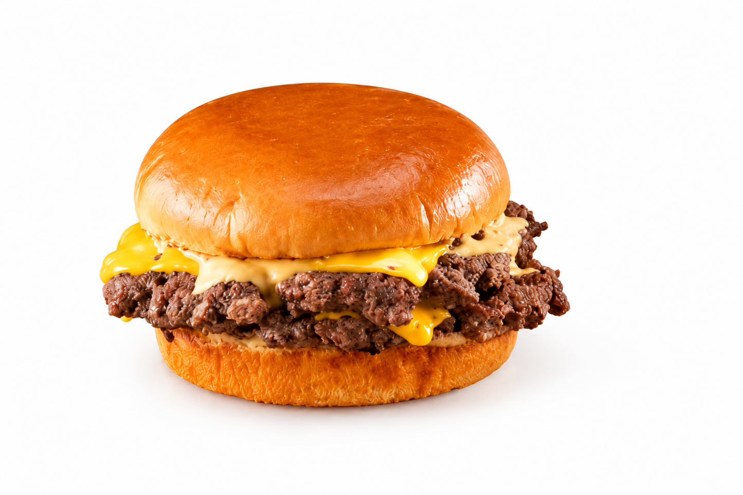 Single Patty Smashed beef Burger.